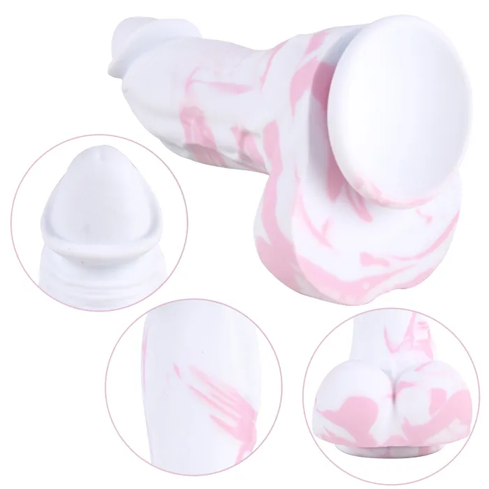 Dildos MD MD Gorilla 866 inch Bad Dragon Dildo Silicone PinkWhite