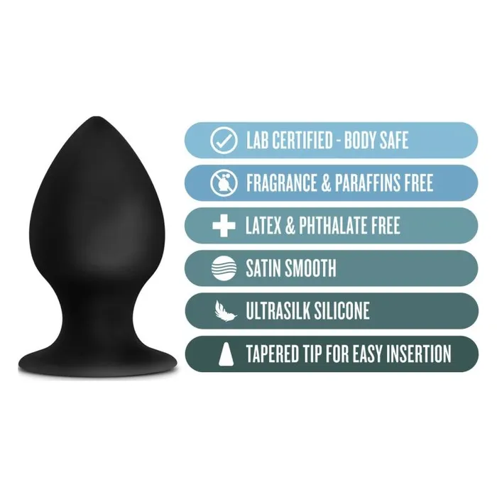 Male Sex Toys Anal Adventures Blush Anal Adventures Platinum Silicone Anal Stout Plug Medium