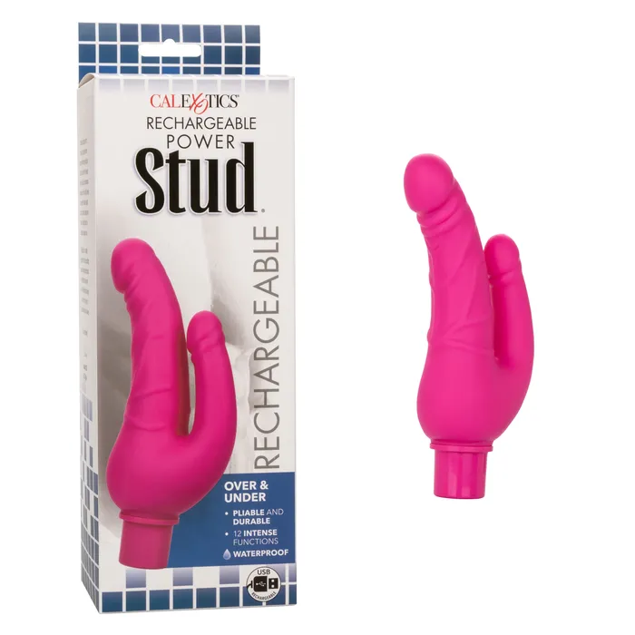 Rechargeable Power Stud Over Under Ivory CalExotics Female Sex Toys