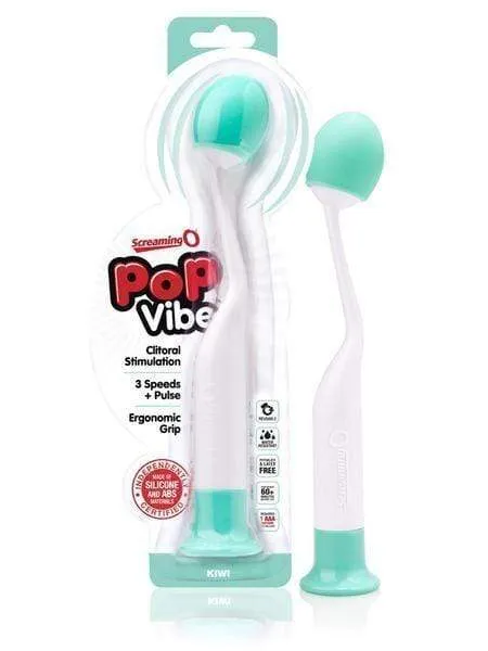 Screaming O PoP Vibrator Multi Speed Clitoral Stimulator Massager Green Screaming O Female Sex Toys Screaming O PoP Vibrator Multi Speed Clitoral Stimulator Massager Green Screaming O Female Sex Toys