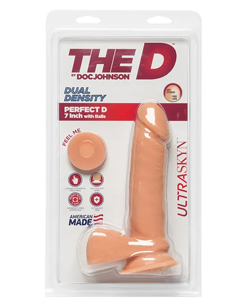 Dildos The D 7 Perfect D wBalls Vanilla Doc Johnson
