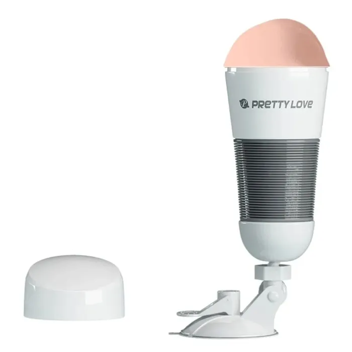 Pretty Love Male Sex Toys Pretty Love Hedy Vibrating White Premium Masturbator