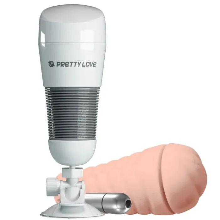 Pretty Love Male Sex Toys Pretty Love Hedy Vibrating White Premium Masturbator