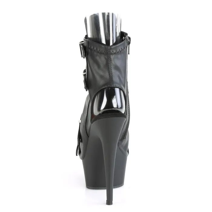 Anal CHASTITY CAGE CO Seductive1070 Exotic Boot Black Faux Leather Anal CHASTITY CAGE CO Seductive1070 Exotic Boot Black Faux Leather