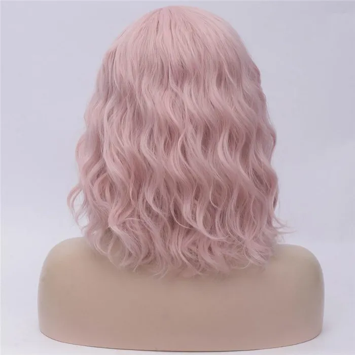 CHASTITY CAGE CO Dildos 14 Inches Pink Short Curly Wig
