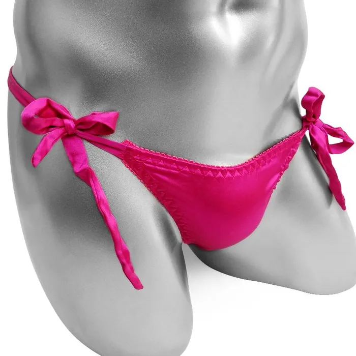 CHASTITY CAGE CO Lace up Satin Panties Couples CHASTITY CAGE CO Lace up Satin Panties Couples