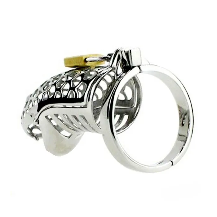 CHASTITY CAGE CO The Timid Basilisk Metal Chastity Device 335 inches long Male Sex Toys