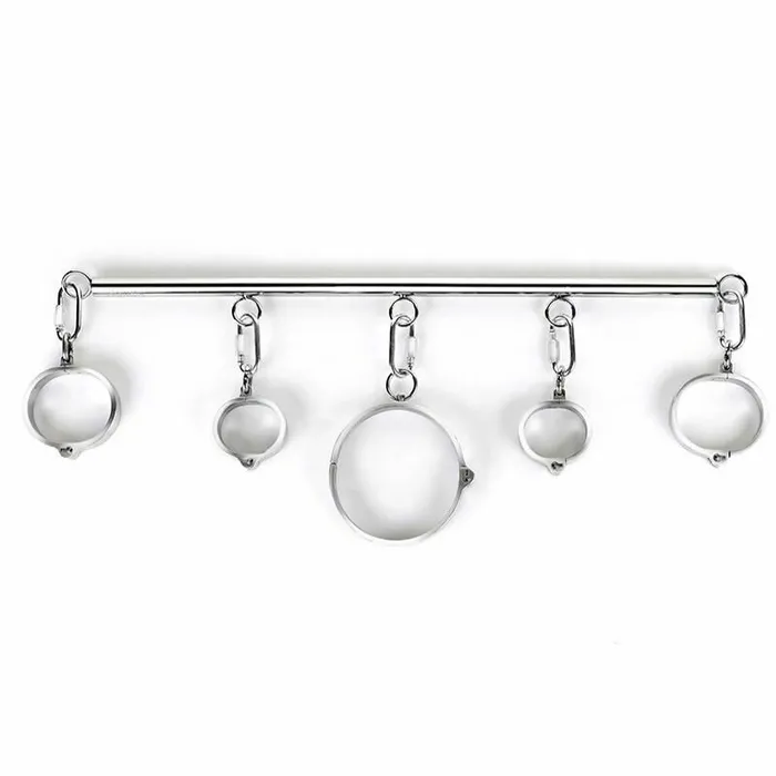 House of Dasein Dildos Spreader Bars Stainless Steel Spreader Bar Shackles With Collar And Cuffs Bdsm Toys