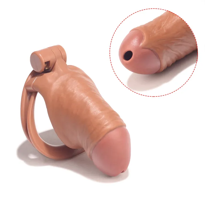 Male Sex Toys CHASTITY CAGE CO V30 Mens Simulated Penis Chastity Cage
