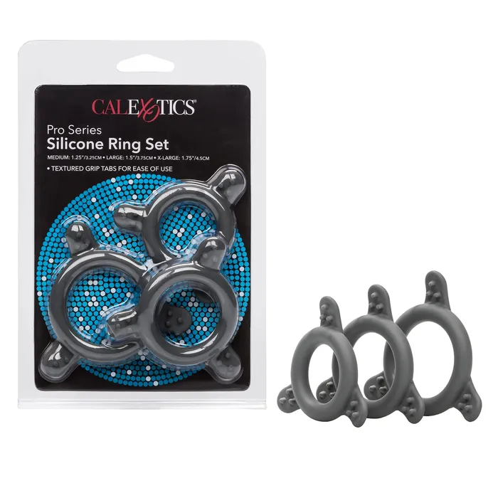 Pro Series Silicone Ring Set CalExotics Male Sex Toys