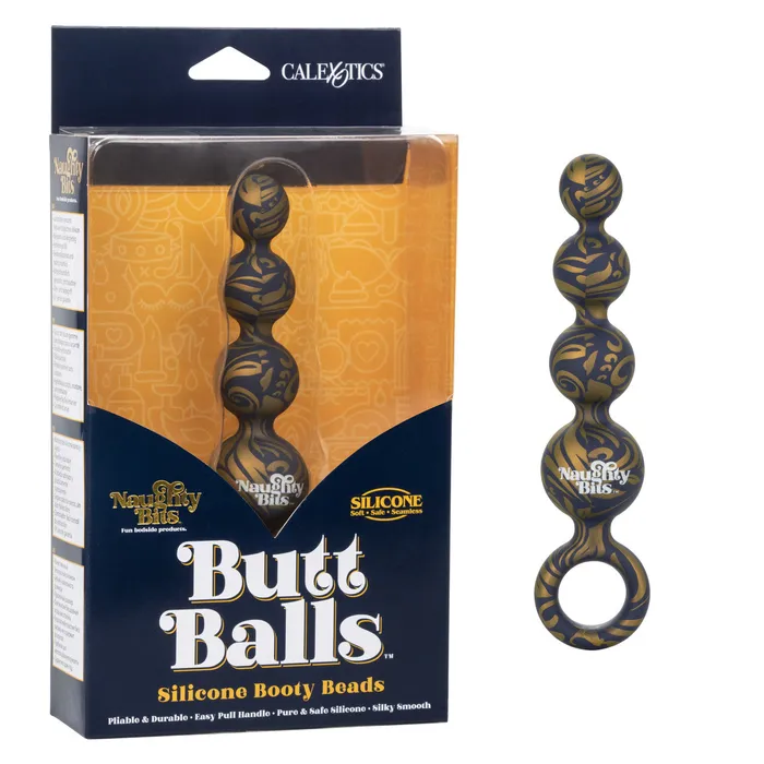 CalExotics Anal Naughty Bits BUTT BALLS Silicone Booty Beads