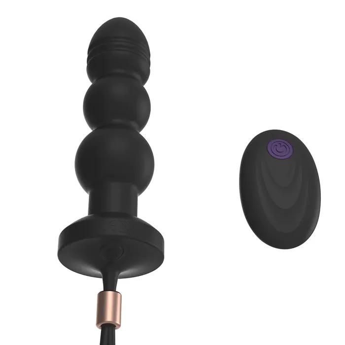 Couples Remote Controlled Beaded Butt Vibrator with Adjustable Cock Loop Adult Anal Sex Toys EVEs SECRETS