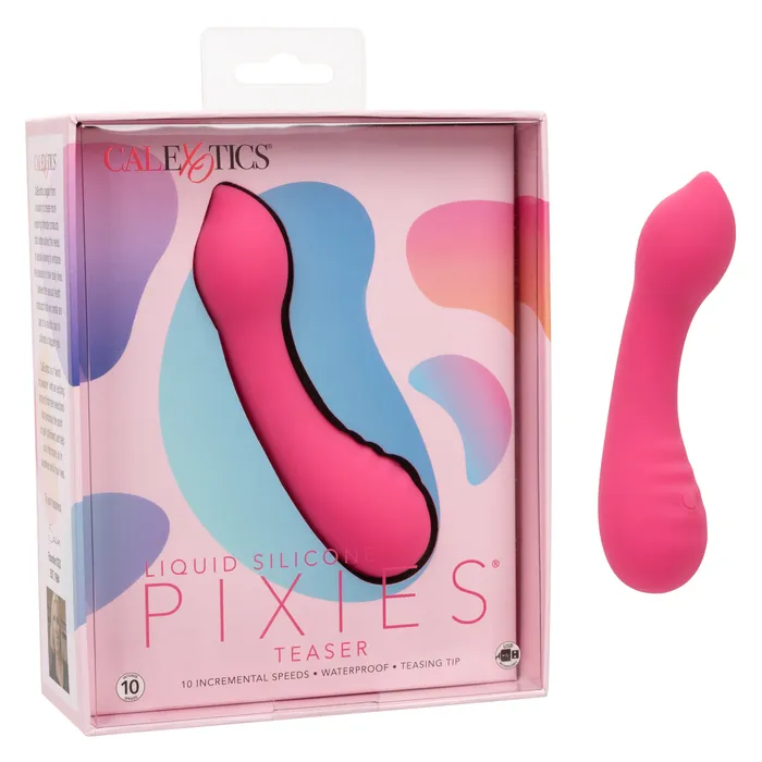 Female Sex Toys CalExotics Liquid Silicone Pixies Teaser Pink