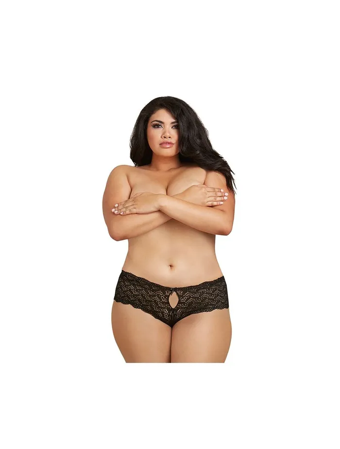 Female Sex Toys Dreamgirl Lace Panty with Heart Cutout Back