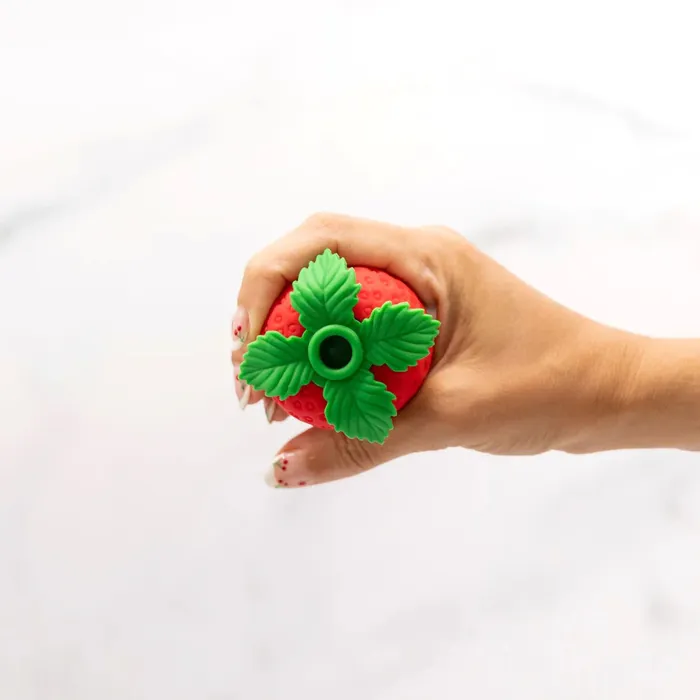 Female Sex Toys Pixelrise LLC Emojibator Strawberry Emoji Vibrator Suction