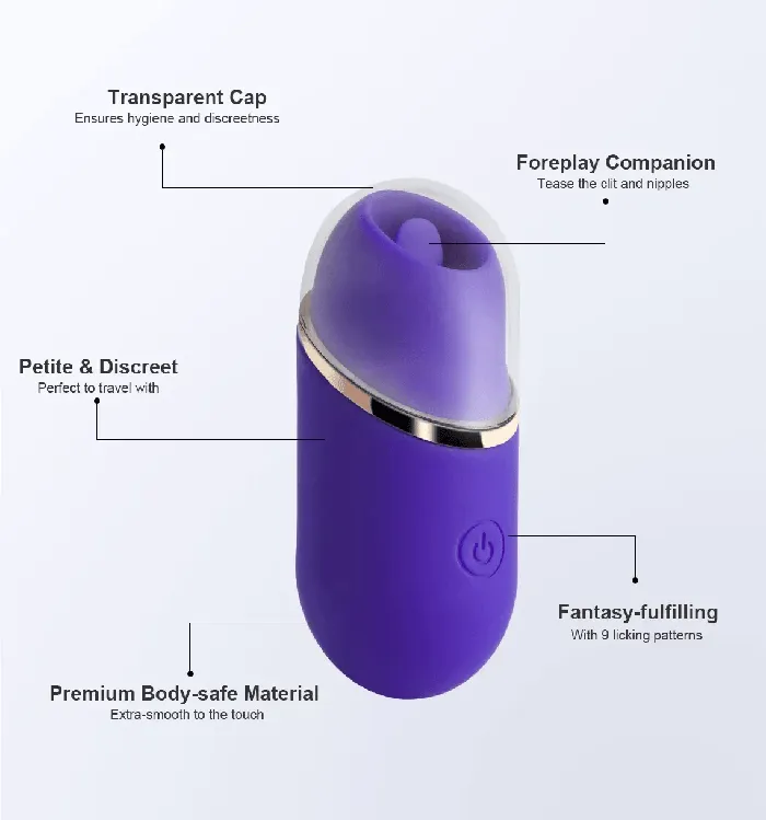 Honey Play Box Female Sex Toys Honey Play Box Abby Mini Clit Tongue Licking Vibrator
