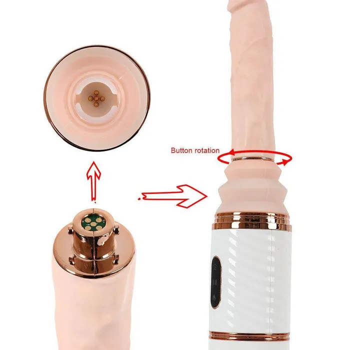 Lusty Age Female Sex Toys Remote Control Heating Telescopic Automatic Sex Machine