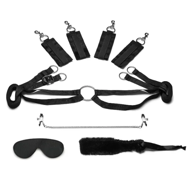 Vibrators LUX FETISH BED SPREADERS FUZZY LOVERS
